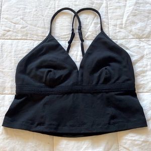 lululemon Black Crop Tank Top